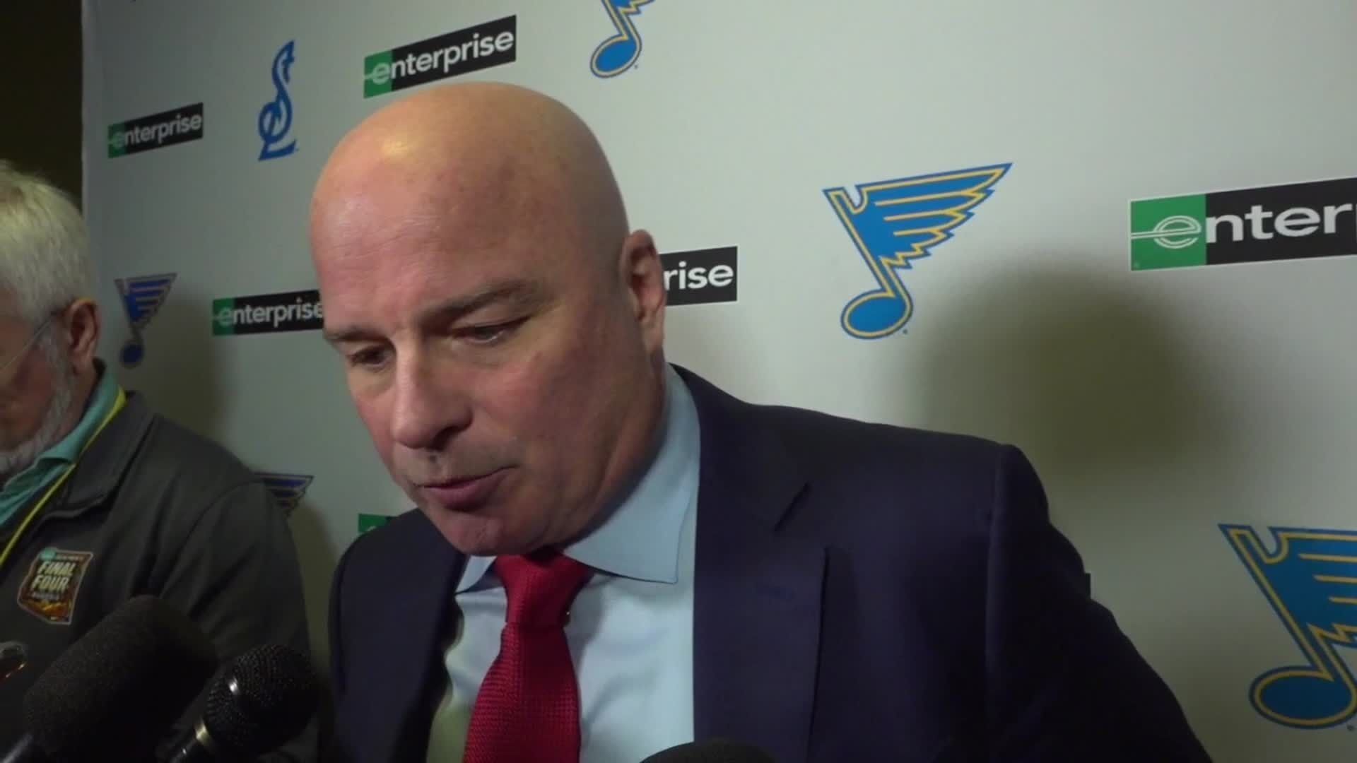 Jim Montgomery: Blues 'didn't have a good enough effort' vs. Penguins